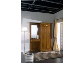 Mobile ingresso Aida 03 in legno massello con specchio di Bamart
