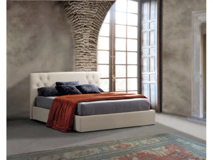 Letto in pelle Athena di Lettissimi