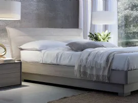 Letto Voilà Style Box con testiera imbottita di S75