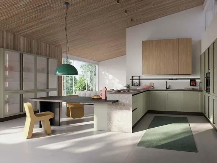 Cucina Moderna con penisola Elite 03 di Ar-Tre